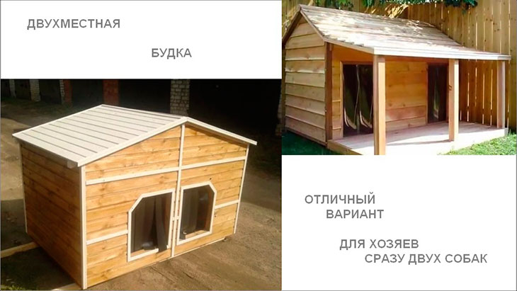 Двухместная будка для комфорта