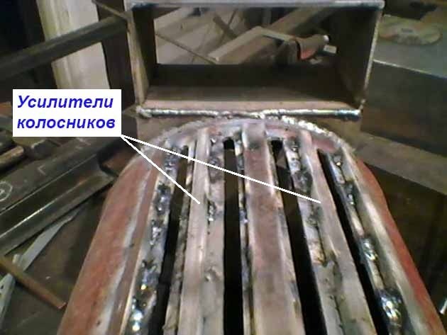 Печные колосники своими руками в стенке газового баллона Изготовление и усиление колосниковой решетки
