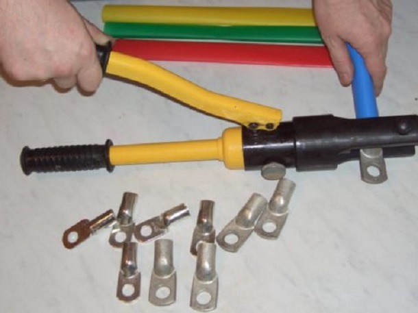 Пресс гидравлический ручной для опрессовки кабельных наконечников