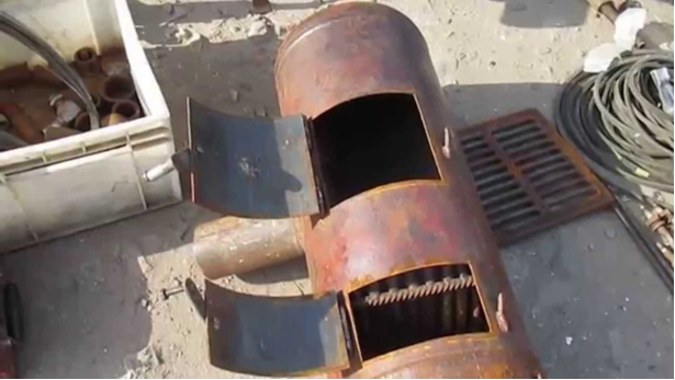 Самодельная Печь из газового баллона
